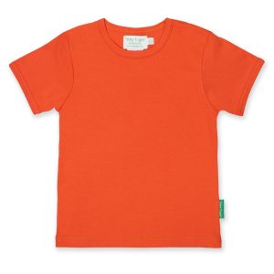 Organic Orange Short Sleeved T-Shirt from Toby Tiger
