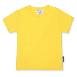 Organic Yellow Short Sleeved T-Shirt from Toby Tiger