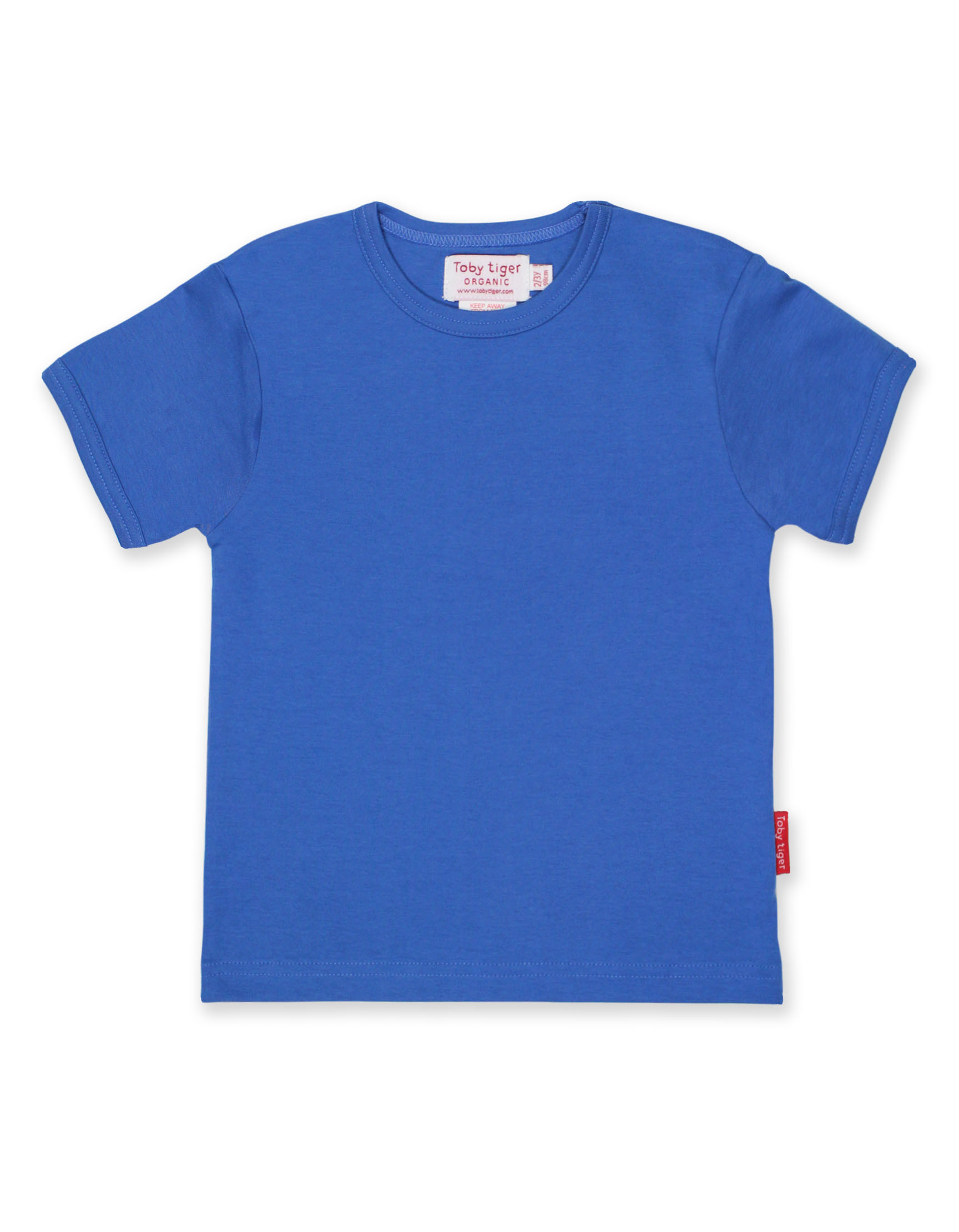Organic Blue Short Sleeve T-Shirt from Toby Tiger