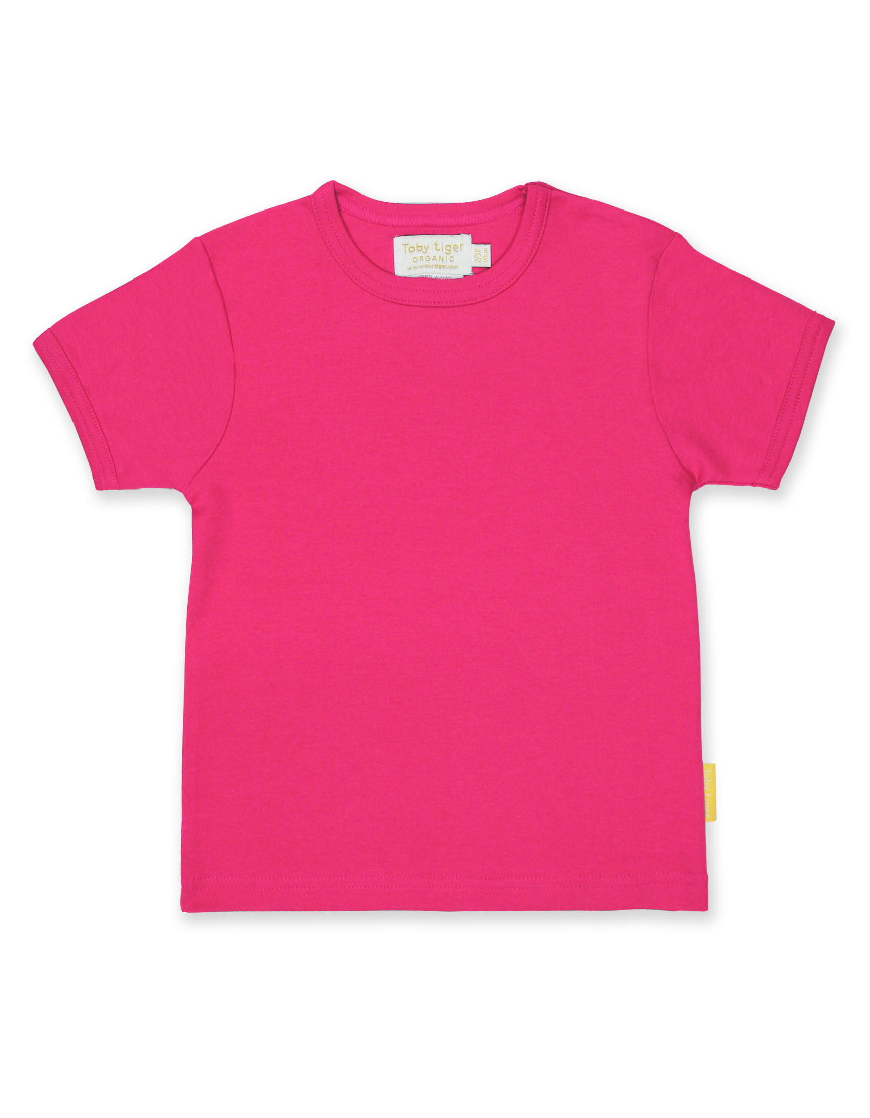 Organic Pink Short Sleeve T-Shirt from Toby Tiger