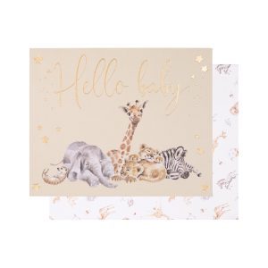 Little Savannah - Hello Baby Card from Wrendale