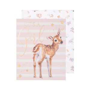 Loved Deerly - It’s a Girl Card from Wrendale