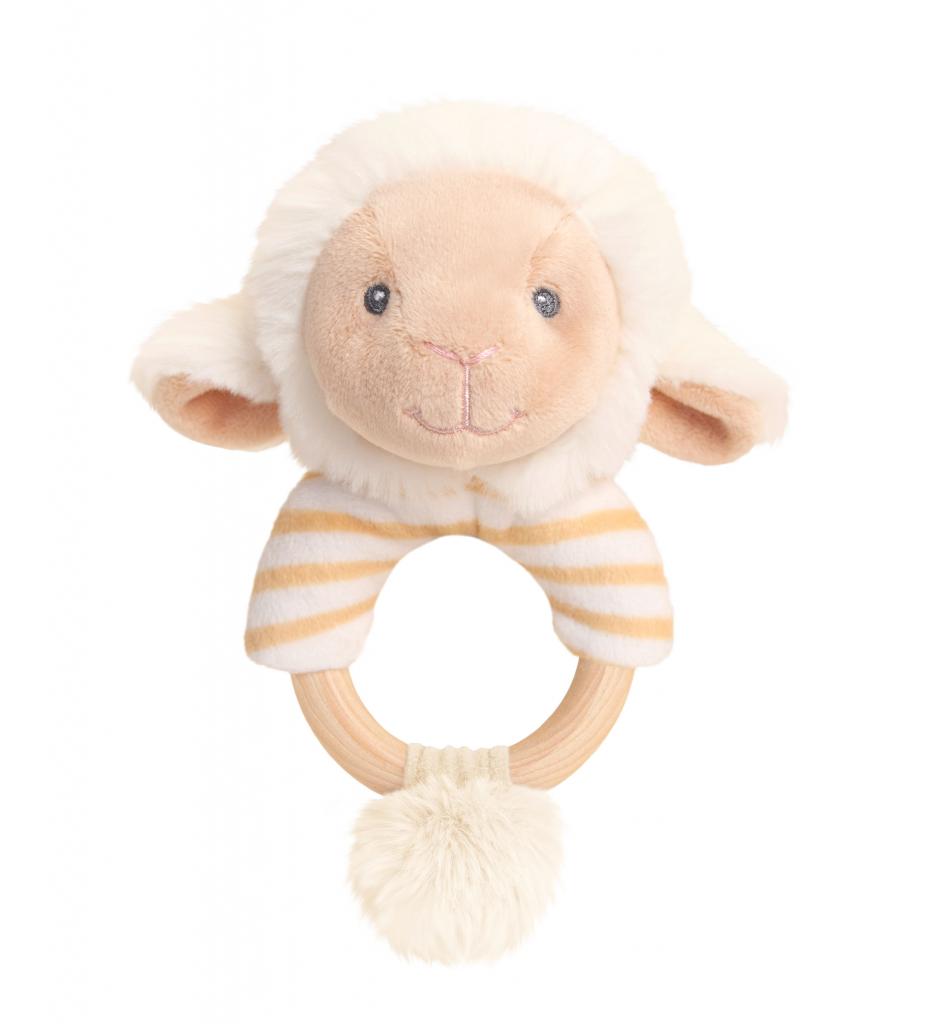 Lullaby Lamb Ring Rattle from Keeleco