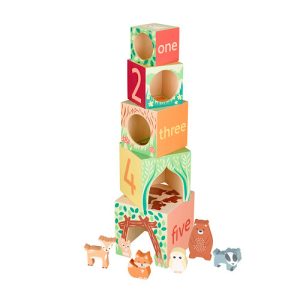 Woodland Animal Wooden Stacking Boxes