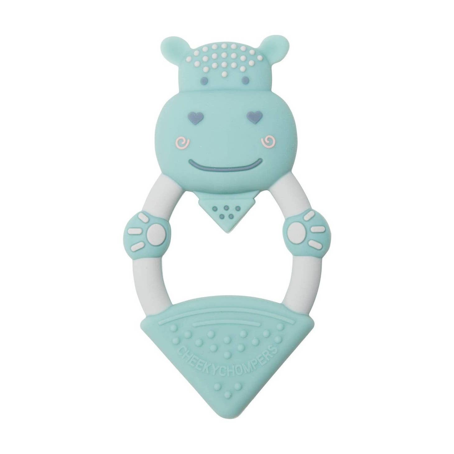 Cheeky Chompers Textured Baby Animal Teether – Chewy the Hippo