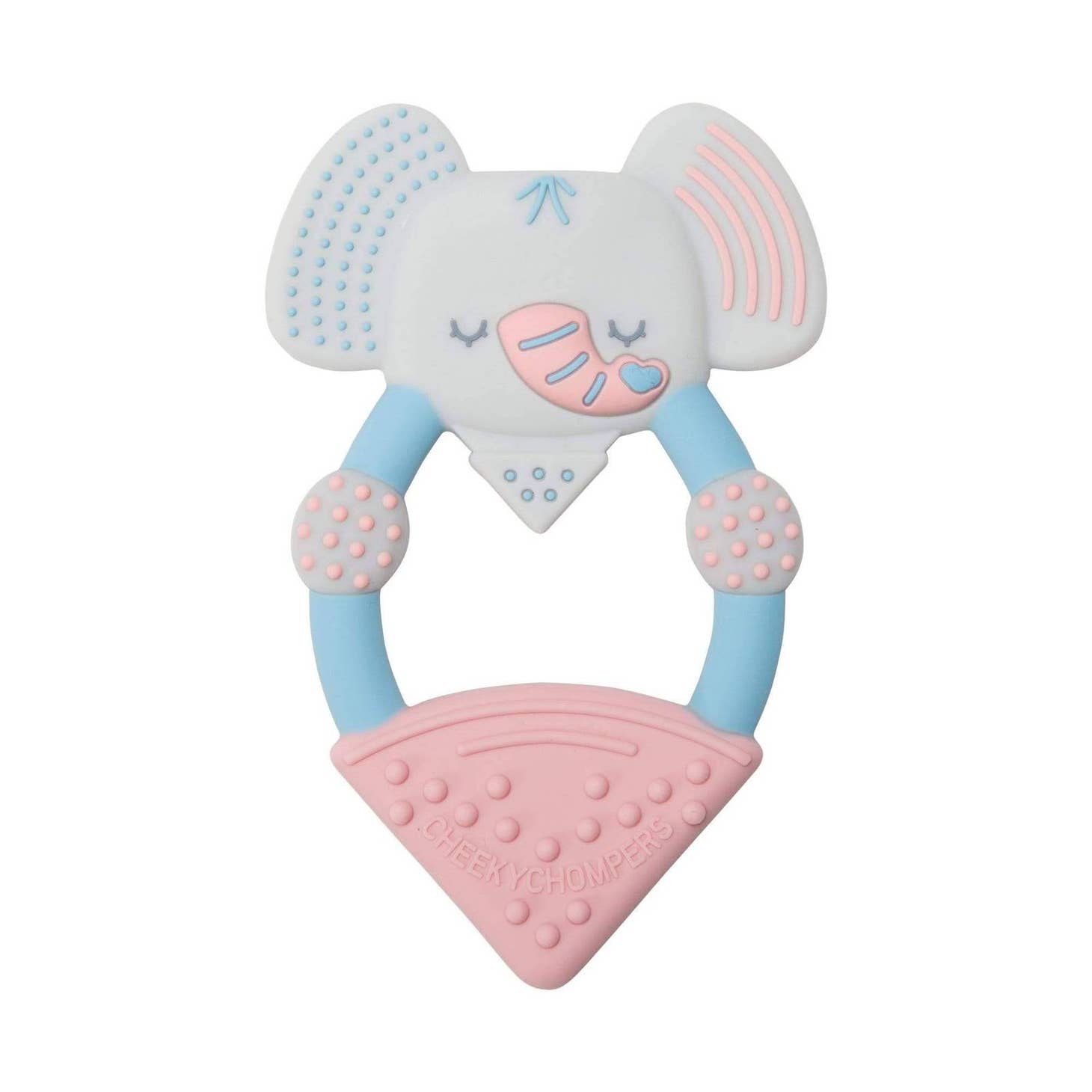 Cheeky Chompers Textured Baby Animal Teether – Darcy the Elephant
