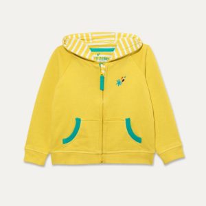 Ducky Zebra - Hoodie in Yellow