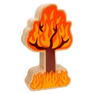 Green and Orange Tree on Fire