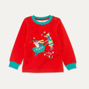 Long Sleeve T-Shirt Red Wheelbarrow