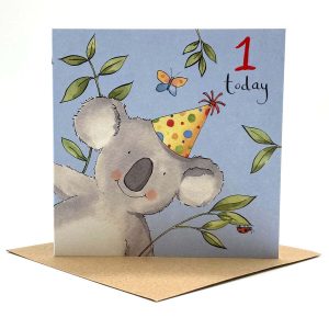 1st Birthday Card - Koala Bear
