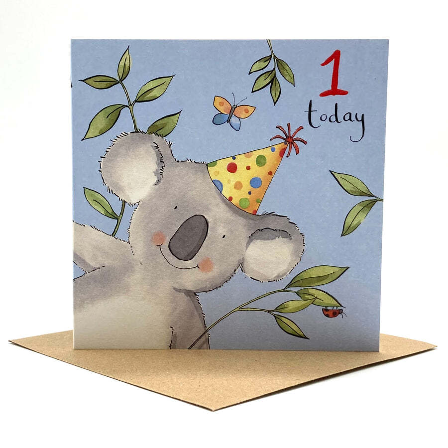 1st Birthday Card – Koala Bear