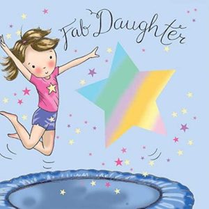 Twizler Happy Birthday Card for Daughter With Trampoline