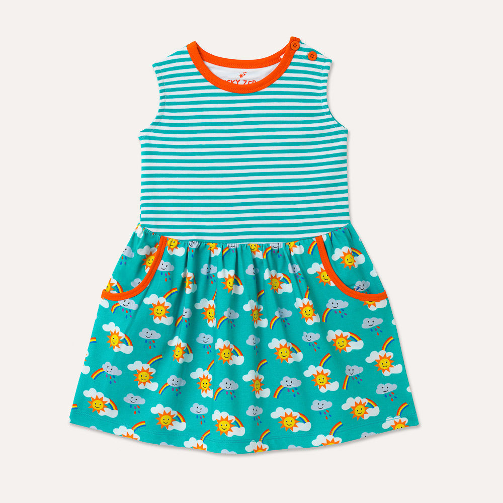 Sleeveless Dress – Rainbow Print
