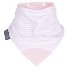 Cheeky Chompers 'Neckerchew' Reversible - Pink Stripe