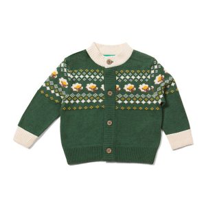 From One to Another Fair Isle Sheep Knitted Cardigan from Little Green Radicals