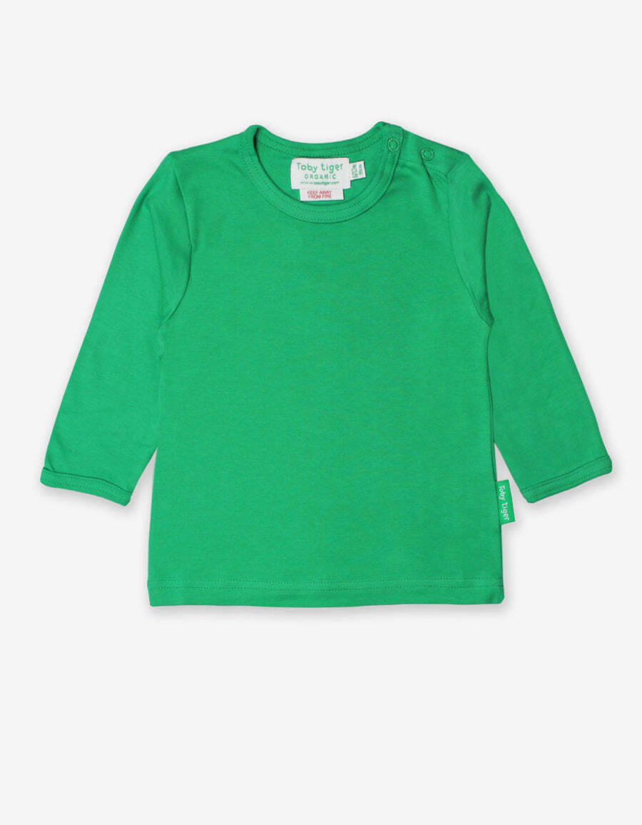 Organic Green Long Sleeve T-Shirt from Toby Tiger