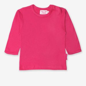Organic Pink Long Sleeve T-Shirt from Toby Tiger