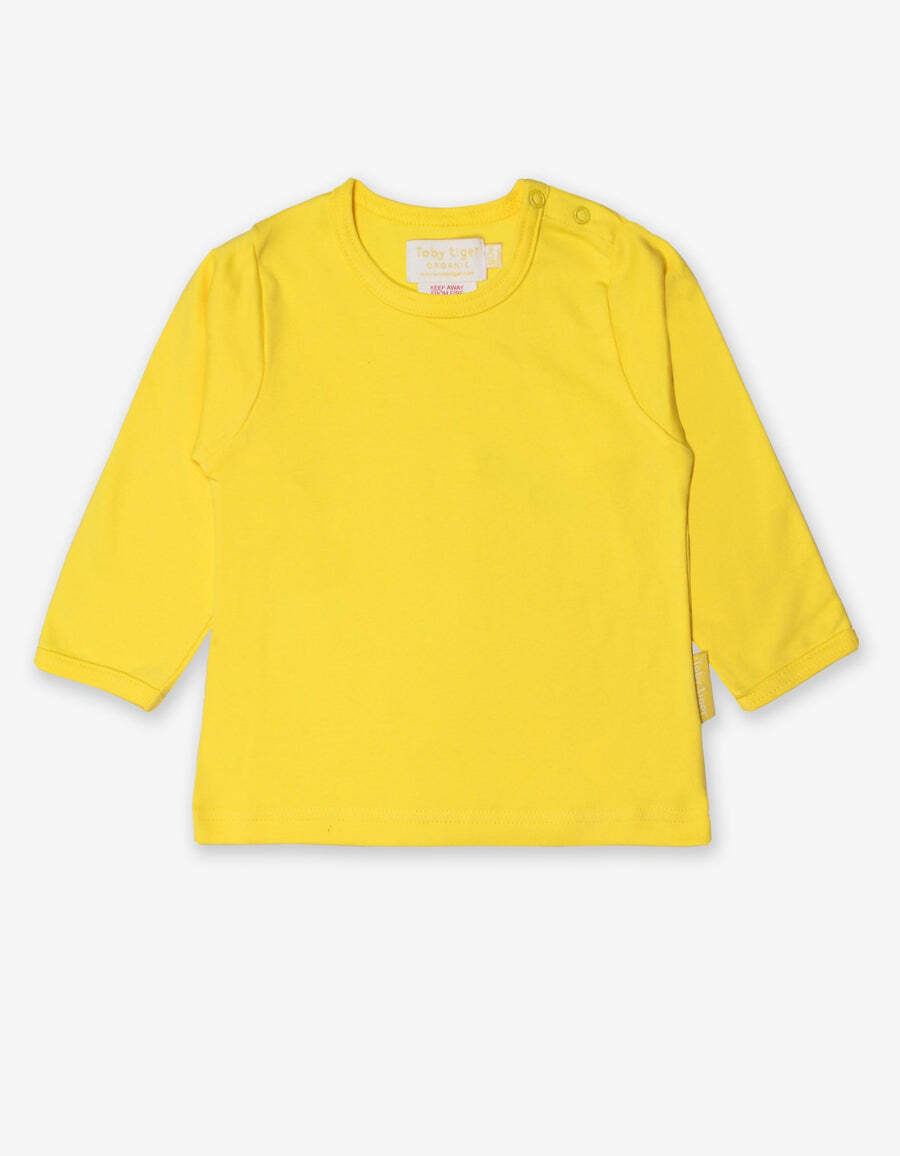 Organic Yellow Basic Long Sleeve T-Shirt from Toby Tiger