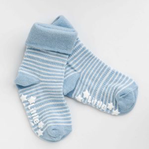 Organic Blue Stripe Socks