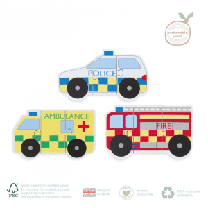 Emergency Services Mini Puzzle Set from Orange Tree Toys