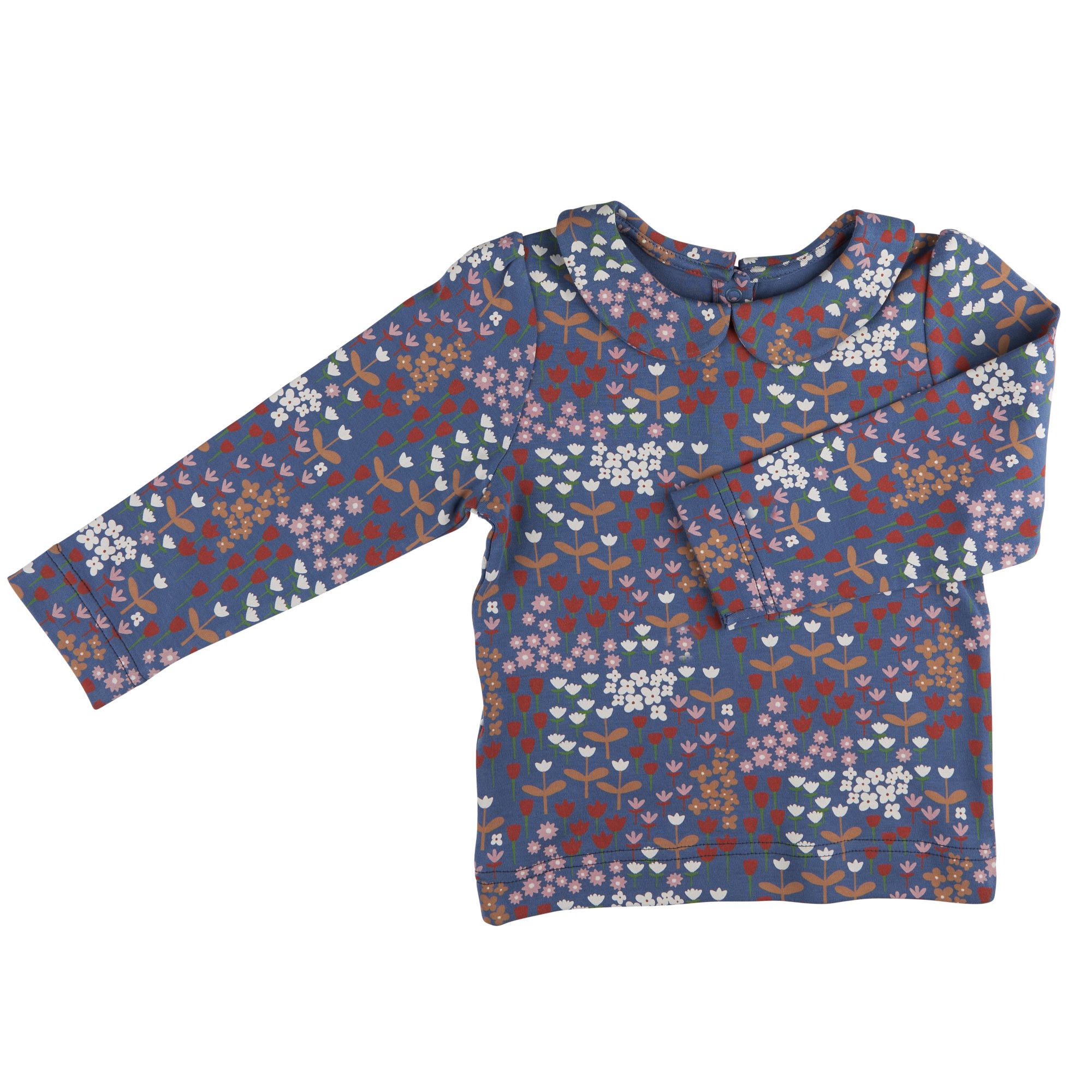 Peter Pan Collar Blouse – Meadow Night Blue