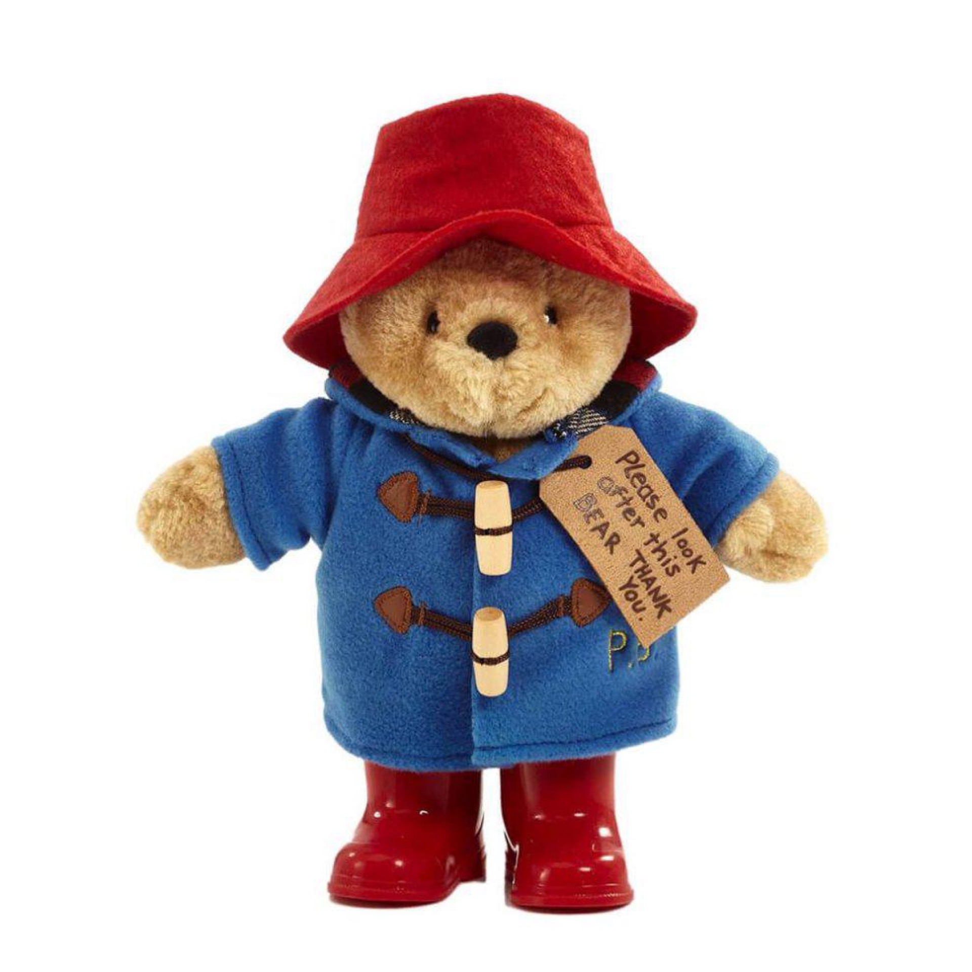 Classic Paddington Bear Plush Toy with Boots