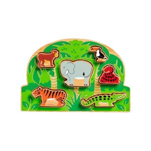 Wooden Puzzle in the Jungle